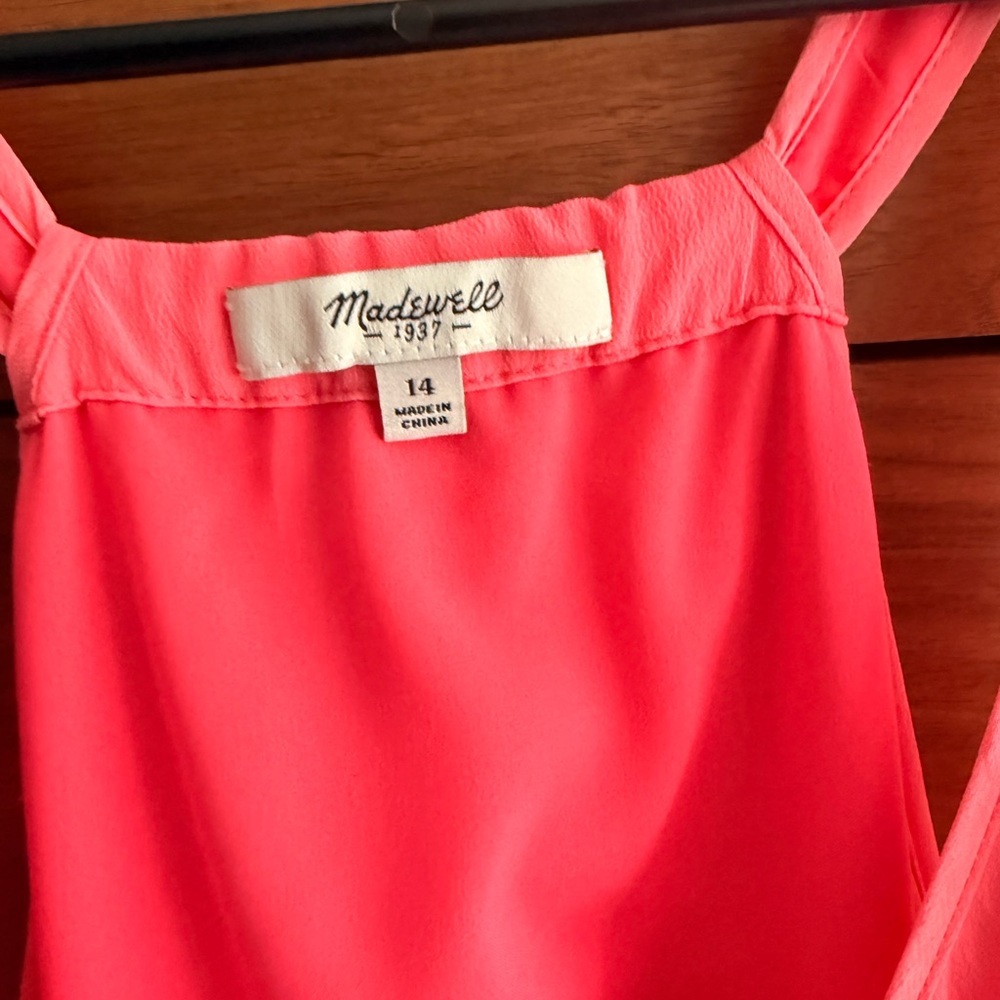 Madewell Vibrant Pink Mini Dress - Picture 7 of 13